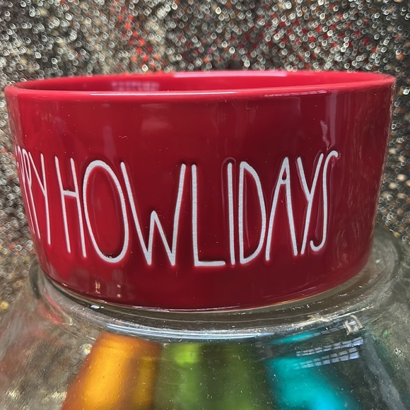 NWT medium Rae Dunn “Happy Howlidays” dog / puppy bowl — GIFTABLE - Picture 3 of 7